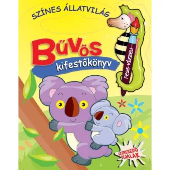   Bűvös kifestőkönyv - Színes állatvilág - Jó állapotú antikvár