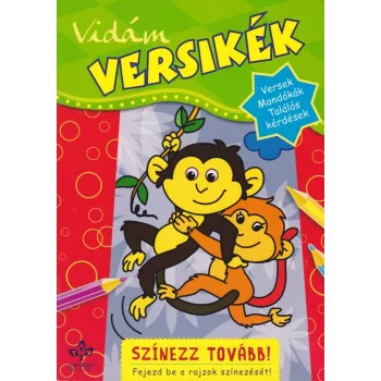   Vidám versikék - Színezz tovább! - Jó állapotú antikvár