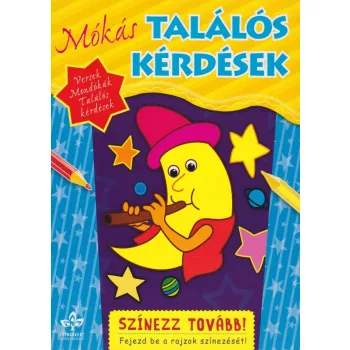 Mókás találós kérdések - Színezz tovább!