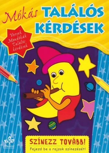 Mókás találós kérdések - Színezz tovább!