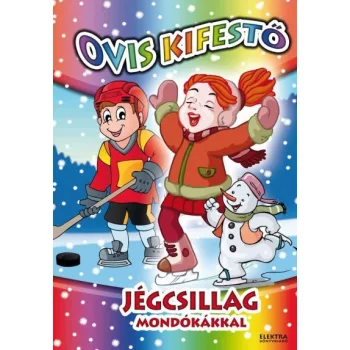 Jégcsillag mondókákkal - Ovis kifestő