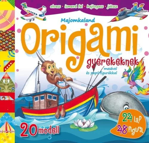 Majomkaland – Origami gyerekeknek Jó állapotú szépséghibás