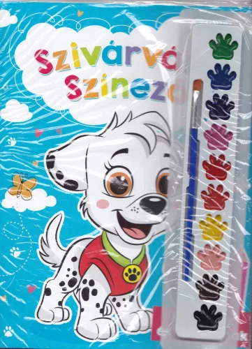 Szivárvány színező kölyökdalmata