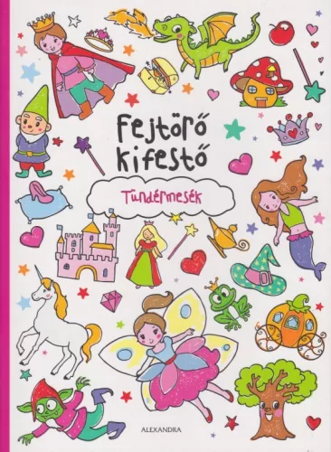 Fejtörő ​kifestő – Tündérmesék