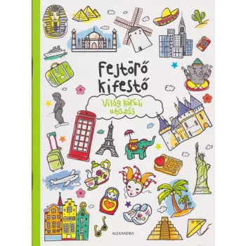 Fejtörő ​kifestő – Világ körüli utazás