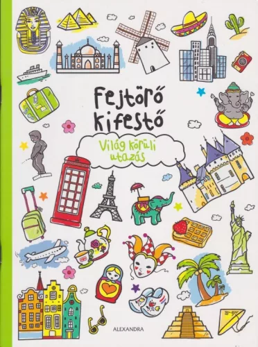 Fejtörő ​kifestő – Világ körüli utazás