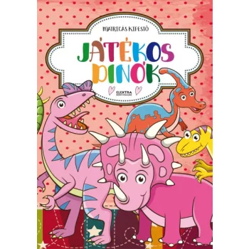Játékos dinók - Matricás kifestő