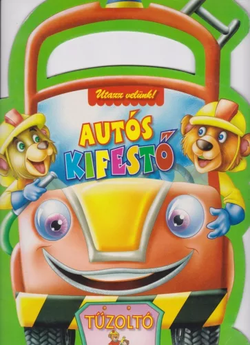 Autós kifestő - Tűzoltó - Jó állapotú antikvár