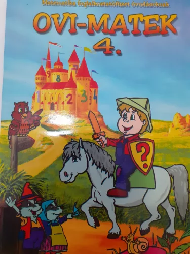 Ovi-matek 4. Matematika foglalkoztatófüzet óvodásoknak Jó állapotú szépséghibás