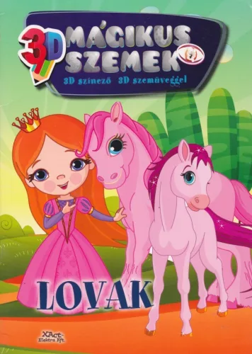 Mágikus szemek - Lovak - 3D színező