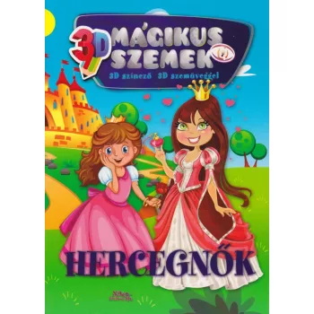 Mágikus szemek - Hercegnők - 3D színező