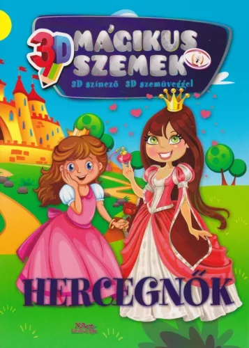 Mágikus szemek - Hercegnők - 3D színező